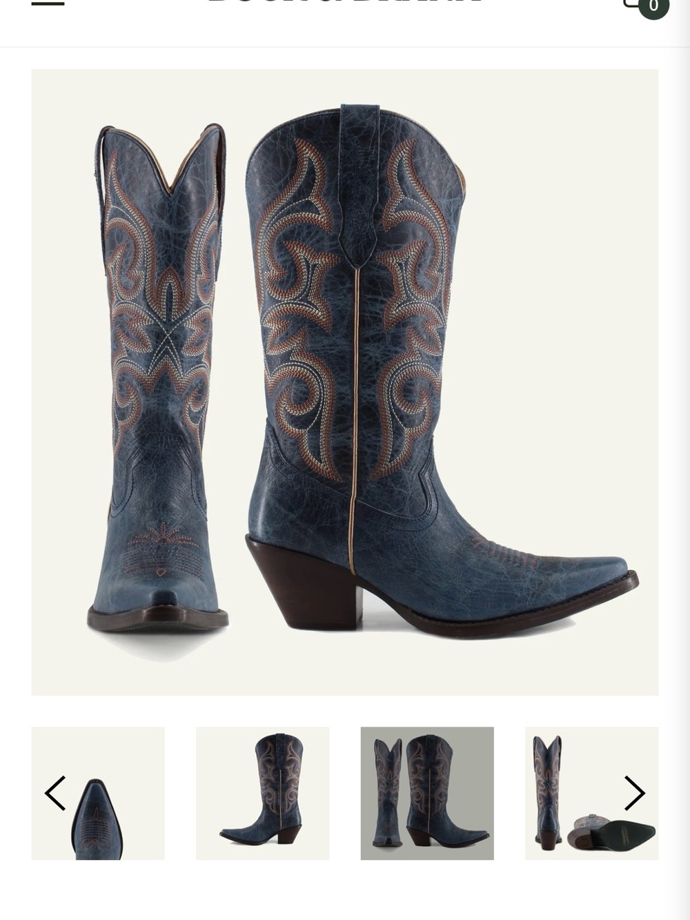 NWT Buck & Brana Tessa Cowboy Boots Size 8.5 - Picture 13 of 13
